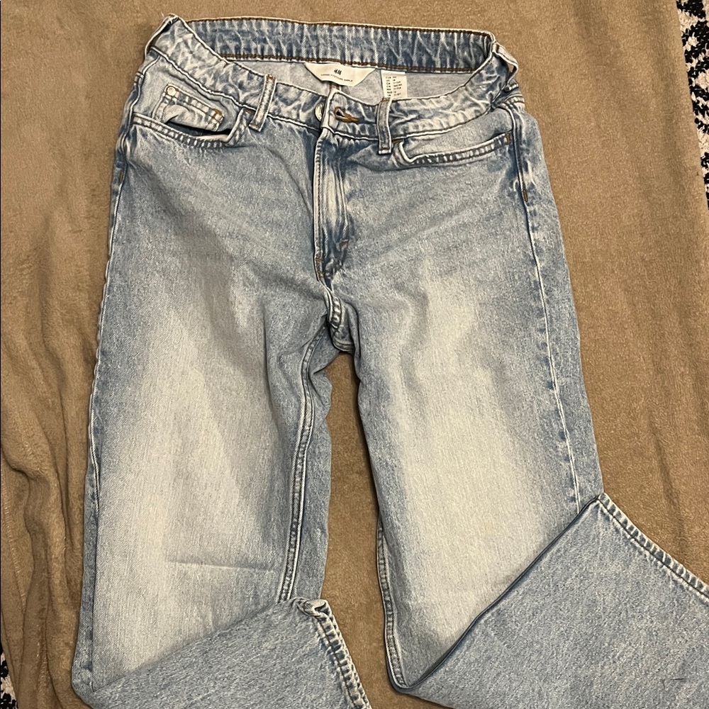 H&M Light Blue Straight Leg Jeans